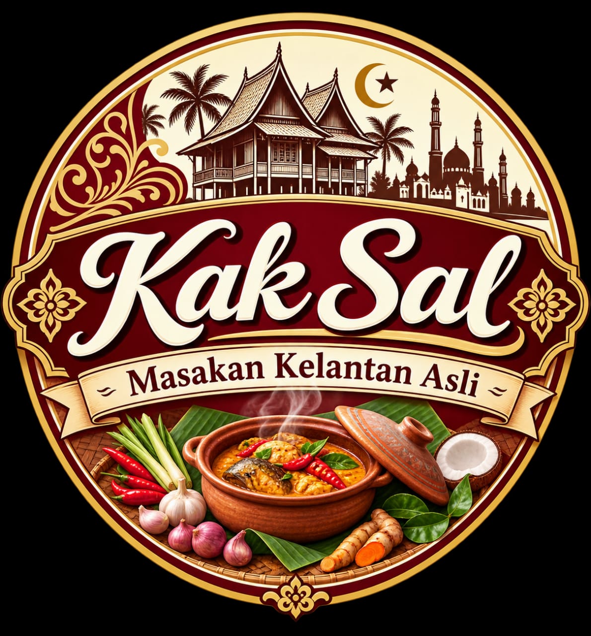 Logo Kak Sal - Masakan Kelantan Asli